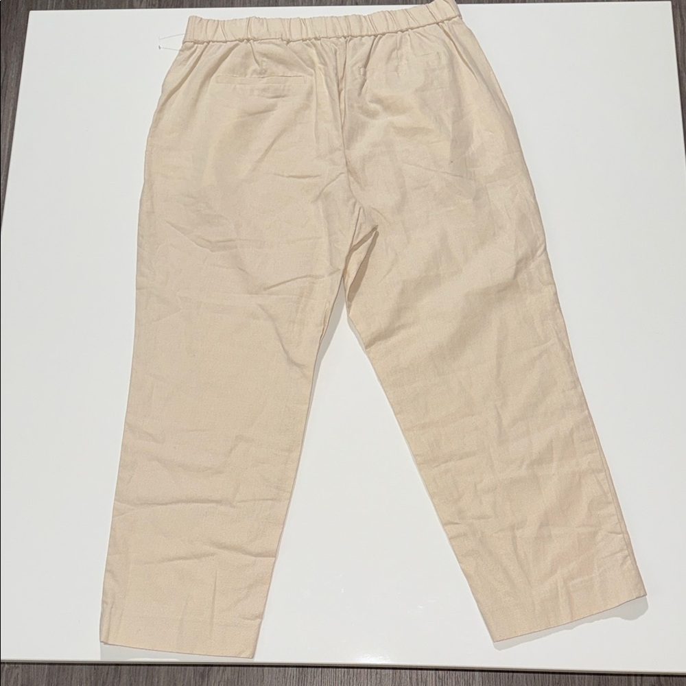 Pants Linen By J. Crew In Ivory, Size: 12 P - Picture 7 of 8